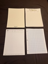 Letterhead 20 Sheets Of MULTI GRAPH (3) 1980s Vintage Stationery Unused Lot picture