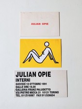 Exhibition Invitations JULIAN OPIE Toselli Franz Paludetto Meymac (1986-2001) picture