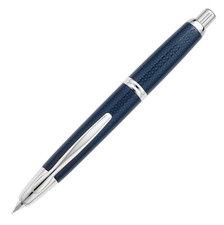 Pilot Vanishing Point Fountain Pen in Blue Carbonesque & Rhodium - 18K Medium picture