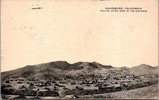 c1915 Yellow Aster Mine & Town View Randsburg California CA Kern County Postcard picture