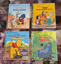Vtg Little Golden Book Disney Lot 4 (1995) Bugs Bunny Goofy Pooh Jungle Book picture