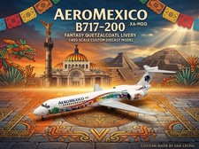 JC Wings 1:400 Aeromexico B717-200 Quetzalcoatl Mexico Diecast Custom Model picture