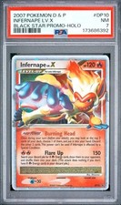 2007 POKEMON DIAMOND & PEARL BLACK STAR PROMO #DP10 INFERNAPE LV.X BLACK STAR PR picture