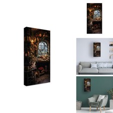 Trademark Fine Art Christmas Workshop Wrapped Canvas Wall Art 10x19 picture