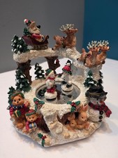 VTG 90’s Christmas Collectible Wind Up Musical Animated Snowman Music Box picture