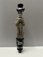 LEFT COAST SKELETON VOODOO DOLL AMERICAN STOUT Tap Handle picture