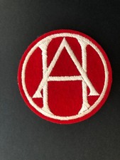 Vintage school cloth patch AH or HA picture