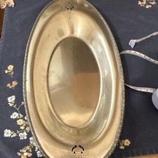 Apollo Sheffield Oval Silver Plate Tray Serving Platter with Maker’s Mark picture