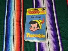 Vintage Walt Disney 1979 Pinnochio Washable Soft Cloth Book New Old Stock picture