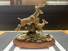 Second Nature Design Jumping Deer Wildfire Collectibles 1966/3500 FALL 1996 picture