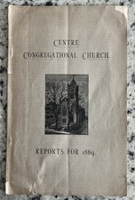 Antique 1889 Haverhill MA Centre Congregational Church Annual Reports Genealogy picture