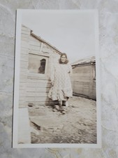 Antique Nome Alaska Photograph Inuit / Native Alaskan Woman Street Dress picture