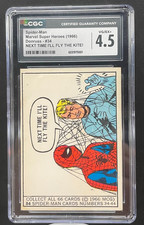 1966 Donruss Marvel Super Heroes Spider-Man ROOKIE RC Card #34 CGC 4.5 not PSA picture