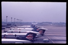 SL44 Slide 1970's  BEA Trident Jet Aircraft Airport Tarmac 693a picture