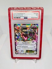 PSA 7 Rayquaza EX Shiny XY69 Black Star Promo 2015 ENG + RED BUMPER & 1/1 SKETCH picture