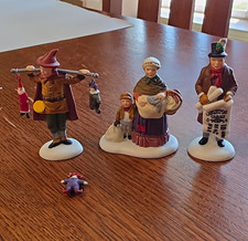 Dept 56 Heritage Village Portobello Road Peddlers Set of 3 Porcelain Boxed picture