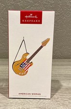 2022 Hallmark Keepsake Xmas Ornament American Woman Guitar Guess Who Musical NIB picture