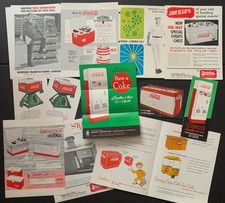 Lot of  1920s-1960s Coca-Cola Advertising Flyers, Brochures Coke Soft Drink Soda picture