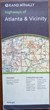 Vintage Road Map Highways of Atlanta & Vicinity, Georgia, Rand McNally 2007 VG picture