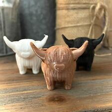 Highland Cow Figurine - Highland Cow Decor - Cow Gifts - Highland Cow Ornament picture