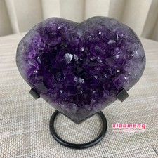 1.2LB   Exquisite natural amethyst cave heart-shaped cut specimen picture