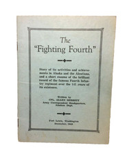 The Fighting Fourth Booklet 1943 Sgnd Regimental Commander Colonel Le Stourgeon picture