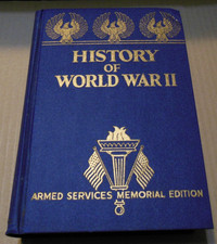 HISTORY of WORLD WAR II ARMED SERVICES MEMORIAL EDITION 1945 HARDCOVER WWII picture