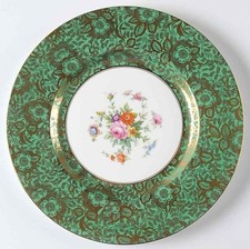 Minton Brocade Green Dinner Plate ~ 10 5/8” ~ 7 Available picture