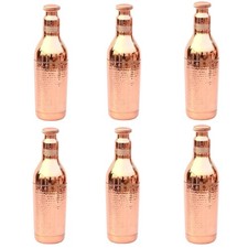 51oz Pure Copper Champion Water Bottle - Handmade - Ayurvedic Health Pack of 6 picture