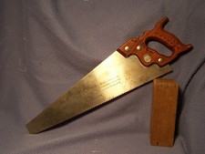 MINTY EC ATKINS No 65 16 inch panel saw 11 ppi with Perfection handle good etch picture