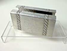 Vintage Palmer Smith Aluminum Double Letter Holder Rope Art Deco 1935-41 picture