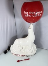 Vintage Carstairs White Seal Whiskey 23” Lighted Store Display Statue w/ Stirrer picture