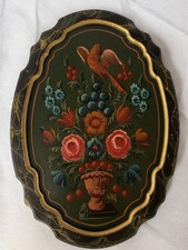 Vintage W.H. Glashouwer Hindeloopen Dutch Folk Art Hand Painted Wall Plaque WHG picture