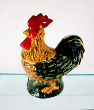 Vintage Rooster Ceramic Sugar Dish Figure Chicken Farmhouse Decor Country picture