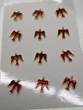 Pack of One Dozen Catholic Holy Spirit Dove Lapel Pins Red picture