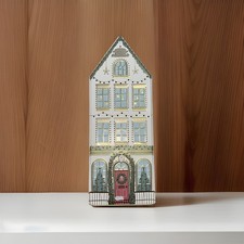 M&S Marks Spencer Christmas Cookie Tin House LED Light Up Holiday Themed 10