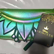 Loungefly Disney Princess and the Frog Iridescent Green Zip Wallet Large 2024 picture