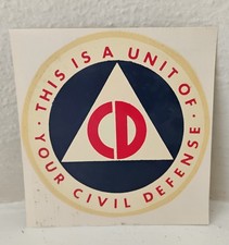 Original Vintage Civil Defense 4.5