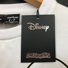 Cakeworthy Mickey Ghost Peplum Crewneck S NWT White Glow In The Dark picture