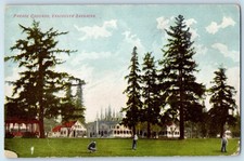 c1909 Vancouver British Columbia Canada Postcard Parade Grounds Barracks Posted picture