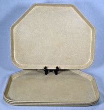 Set of 4 Vintage Cambro Camtray Fiberglass Trays 18