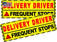 2 Pack Delivery Driver Car Magnet Signs, Delivery Vehicle Magnetic Car Sign, Ref picture