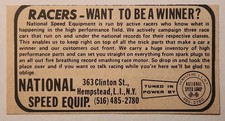 1972 National Speed Equip. Shop Racing Original Print Ad Hempstead L.I. NY 1970s picture