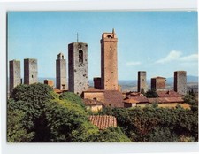 Postcard Panorama from the Fortress Citta di San Gimignano Italy picture