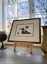 Joe Wilson “Loon” C-149 Signed And Framed Island Art Coast Salish Canada 1999 picture