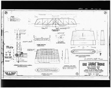 Williamsport PA Erie Avenue Bridge Engineering Drawing 1920s Susquehanna Creek picture