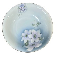 Bavaria VTG Serving Bowl Hand Painted Gold Rimmed Floral Pattern Z.S. and Co. picture