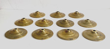 Vintage 3 1/2 Inch Stamped Brass Lamp Shade Cap Tiffany Style Stained Glass Raw picture