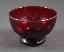 Anchor Hocking Depression Royal Ruby Red Glass Fruit Custard Sherbet 3 1/2