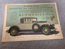 Antique 1928 Hupmobile Cabriolet Advertisement  picture